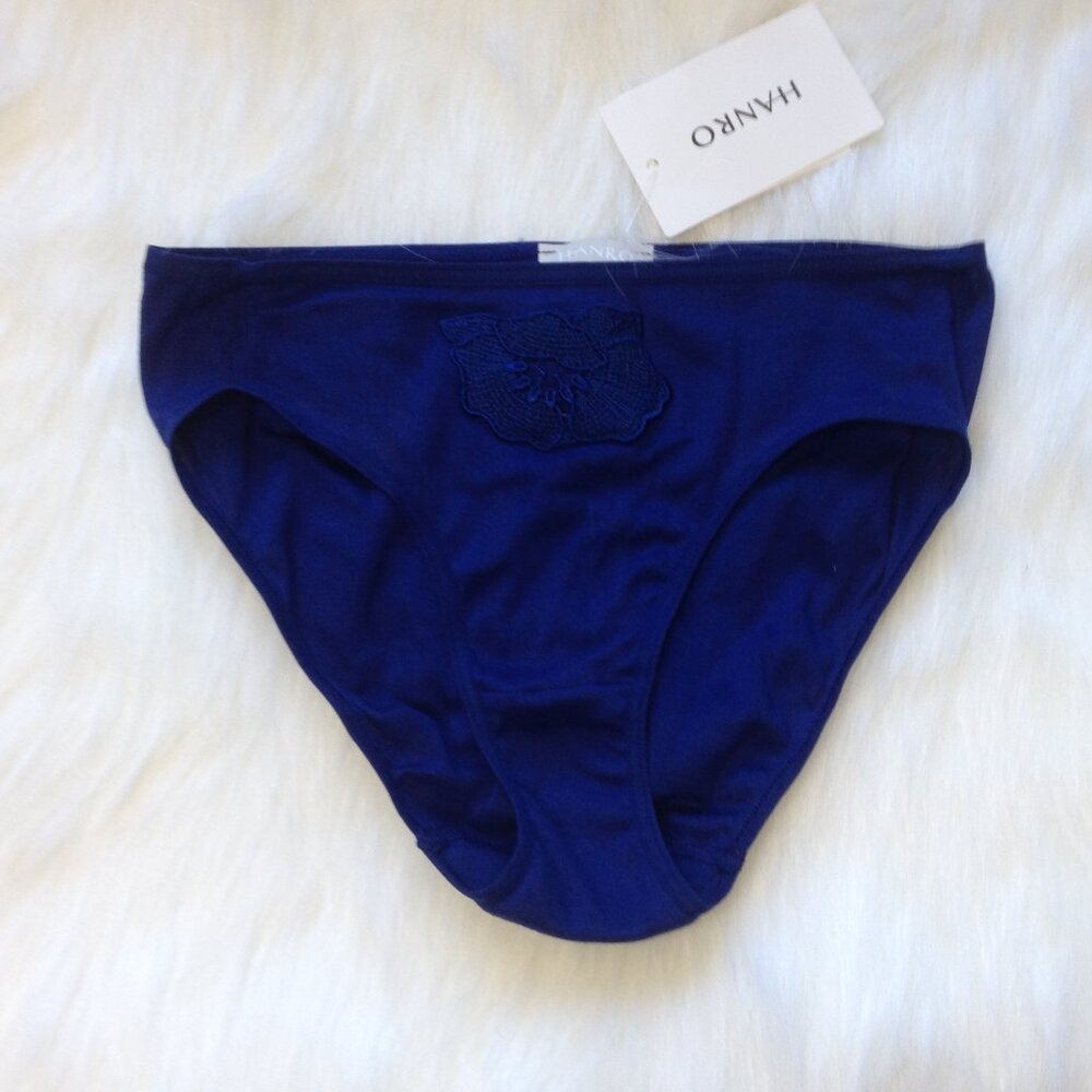 Hanro Paola Brief in Space Blue XS NWT